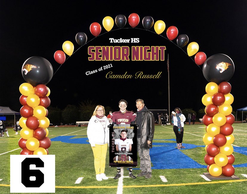 Tucker Tigers (@tuckerfootball) on Twitter photo Congratulations
<a href="/CamdenRussell3/">Camden π§ββοΈ</a> πππ¨π»βπππ
Your Tucker family is so proud of you
οΏΌ#9 #CamdenRussell #SeniorSzn #SeniorNight #TuckerFootball #WeAreTucker #TuckNation #ClassOf2021π
π
π
Congratulations
<a href="/CamdenRussell3/">Camden π§ββοΈ</a> πππ¨π»βπππ
Your Tucker family is so proud of you
οΏΌ#9 #CamdenRussell #SeniorSzn #SeniorNight #TuckerFootball #WeAreTucker #TuckNation #ClassOf2021π
π
π