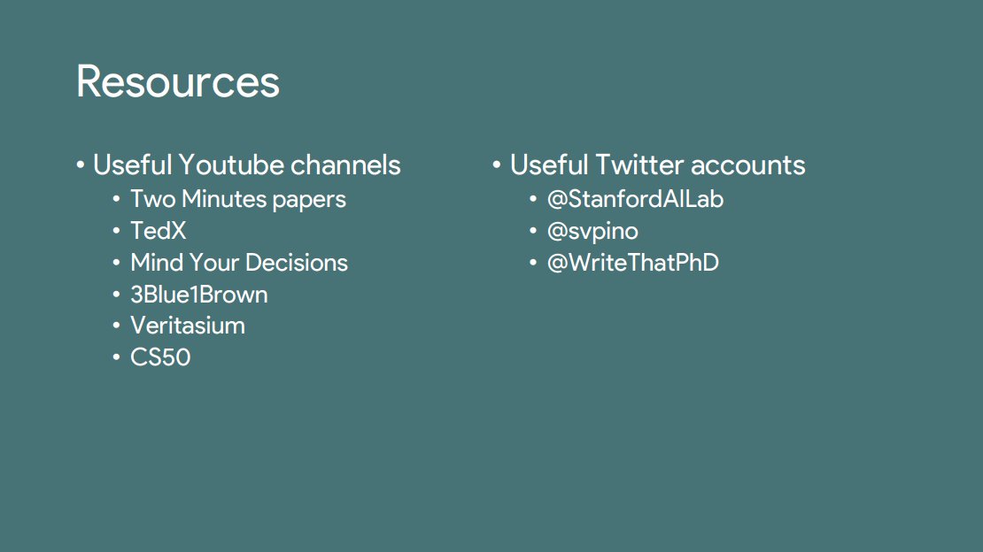 AhmedAmineDj's tweet photo. Twitter accounts I mentioned in my presentation:
โข @StanfordAILab
โข @svpino
โข @WriteThatPhD
#BePublished https://t.co/2HYzD72i7m