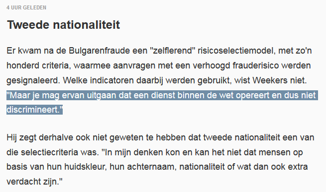 parodiesatire's tweet photo. Waar denkt Weekers dat dit verhoor over gaat..
#witteonschuld #kinderopvangtoeslag #belastingdienst https://t.co/ezqbTjgyrc