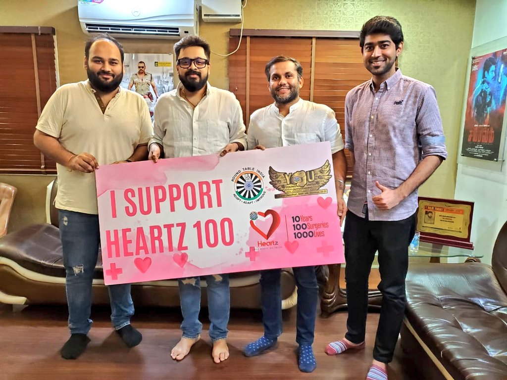 kayaldevaraj's tweet photo. Music Composer #Amrish Has Supported The Madras Anchorage Round Table 100 Initiative, A Noble Cause To Support Kids With Congenital Heart Defects.
Support & Join The Noble Cause.
#ISupportHeartz100 #Mart100 #KunalChowdhari #KhushbooChowdari @PRO_Priya @spp_media @thiraideepamgm1 https://t.co/TqeGjeV4Nz