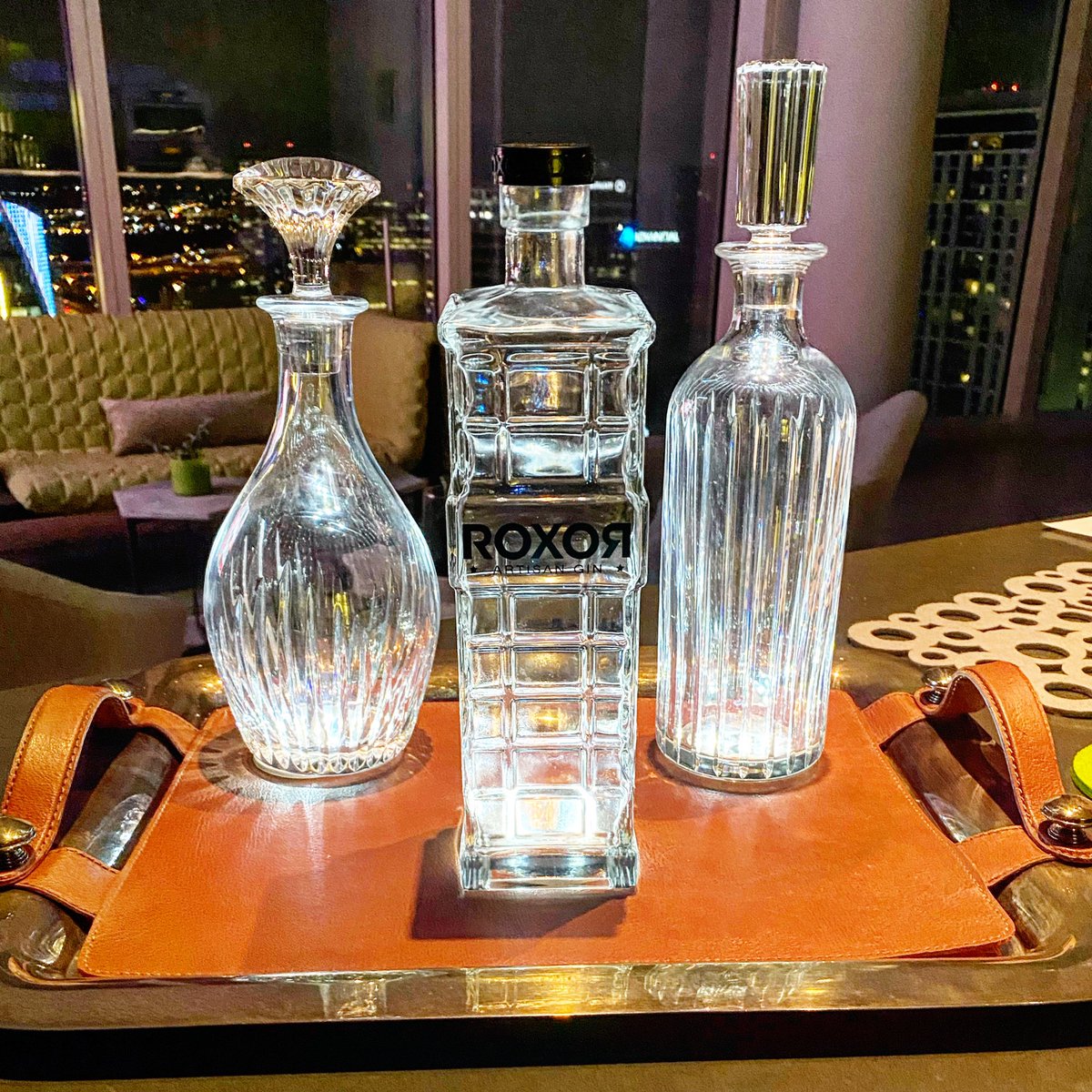 ROXORGIN's tweet photo. Keepin’ up with the Baccarat’s ... ROXOR Gin, Skyline bottle #gin #skyline #baccarat https://t.co/mPi8ab7ZPN