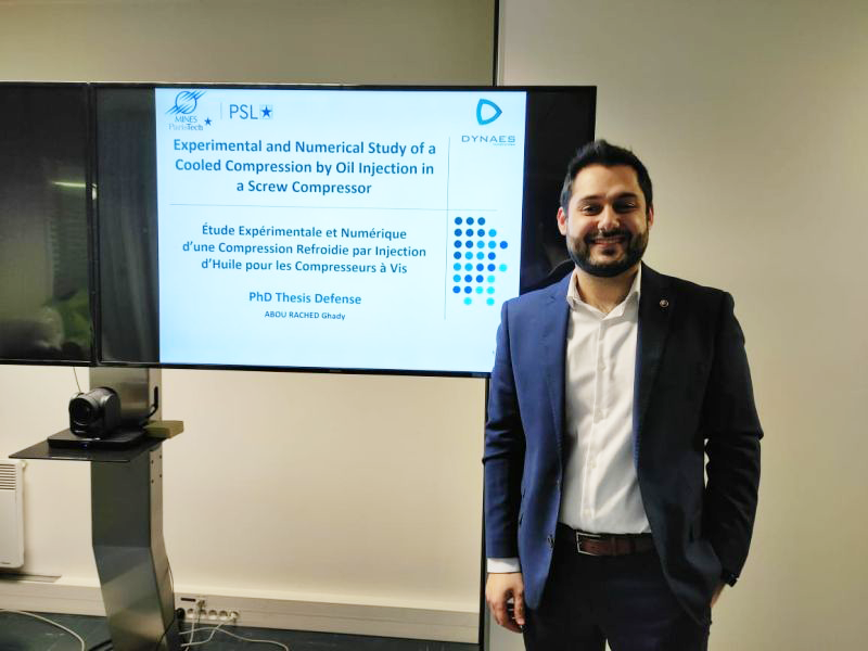 Mines_Paris's tweet photo. Retour en images sur la brillante soutenance de Ghady ABOU RACHED, doctorant au Centre CES : "étude expérimentale et numérique d'un système de compression refroidie par injection d'huile pour les compresseurs à vis" https://t.co/mKHpJEkYaj  #ColDocPSL #DocteursMines https://t.co/F9H6g1LL1B