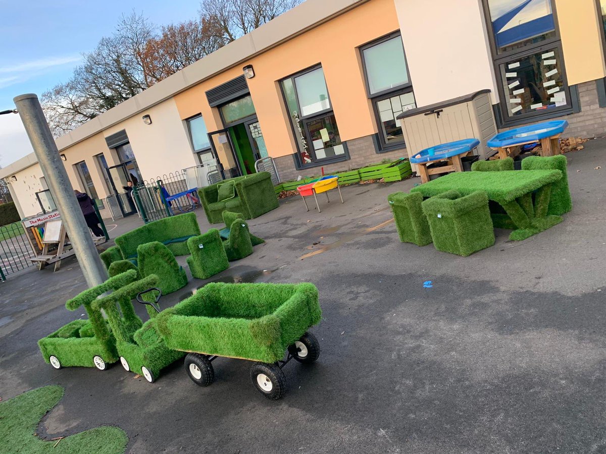 e_portchrist's tweet photo. Look at this amazing set of equipment we are borrowing from @GrassSofas . We can’t wait to see the children using it in their learning!!!! Huge thanks to @misterunwin for getting us involved!! https://t.co/zz41Uo8YR9