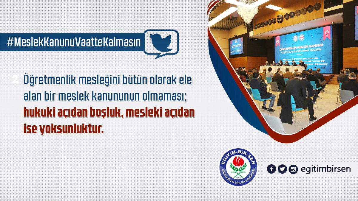 #MeslekKanunuVaatteKalmasın