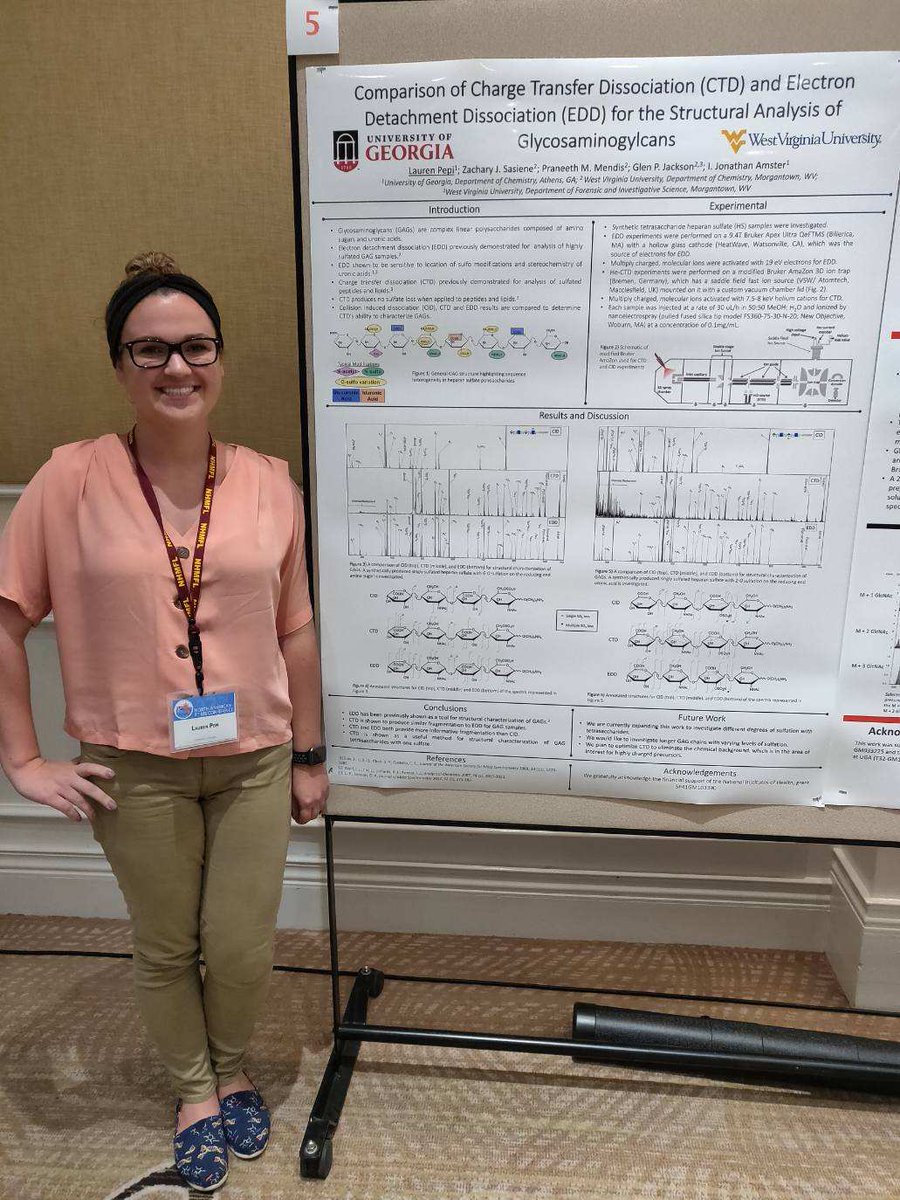 FemalesInMS's tweet photo. Today the #FeMSSpotlight is on Lauren Pepi! @PepiDoesScience is a PhD Candidate @UGAChemistry. Her research focuses on developing MSMS techniques for the structural characterization of sulfates glycosaminoglycans. https://t.co/5Ur6zDOTe5
