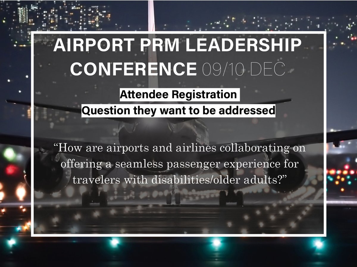 What question would you like to be addressed at the event? “How are airports/airlines collaborating to offer a seamless experience for travellers with disabilities/older adults?” 
Register on ozion-airport.com/conference <a href="/CAAi_UK/">CAA International - Part of the UK CAA</a> <a href="/CAA_Kenya/">Kenya Civil Aviation Authority</a> <a href="/caaspeakers/">CAA Speakers</a> <a href="/UK_CAA/">UK Civil Aviation Authority</a> <a href="/ECACceac/">ECAC</a> #airport #fly