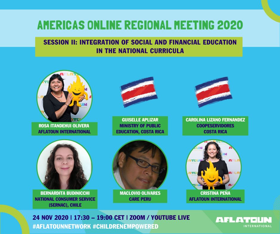 Aflatoun's tweet photo. Join us this Tuesday, Nov 24h, for our Americas Regional Meeting! We’ll be running two exciting sessions on innovations in curriculum & digital learning, as well as national integration of social & financial education.
Set a reminder now: https://t.co/XElDoi1Vir
#AflatounNetwork https://t.co/7FPtdoZQuh