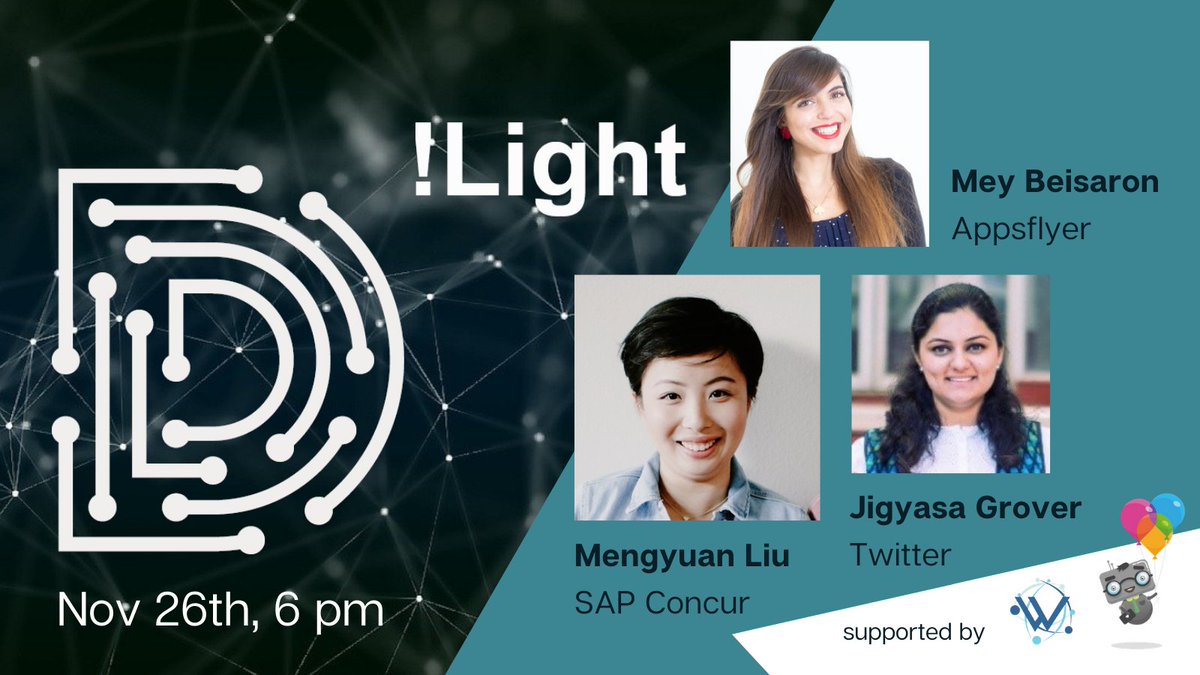 decompiled_conf's tweet image. ★ D!Light Update ★ We have one more great speaker to announce: Mengyuan Liu from @SAPConcur 🎉

Be part of our D!Light on #MachineLearining on Nov 26, from 6 pm👉silicon-saxony.de/nc/en/events/e…

See you on Thursday✌️@MLDD @Wimlds_Dresden