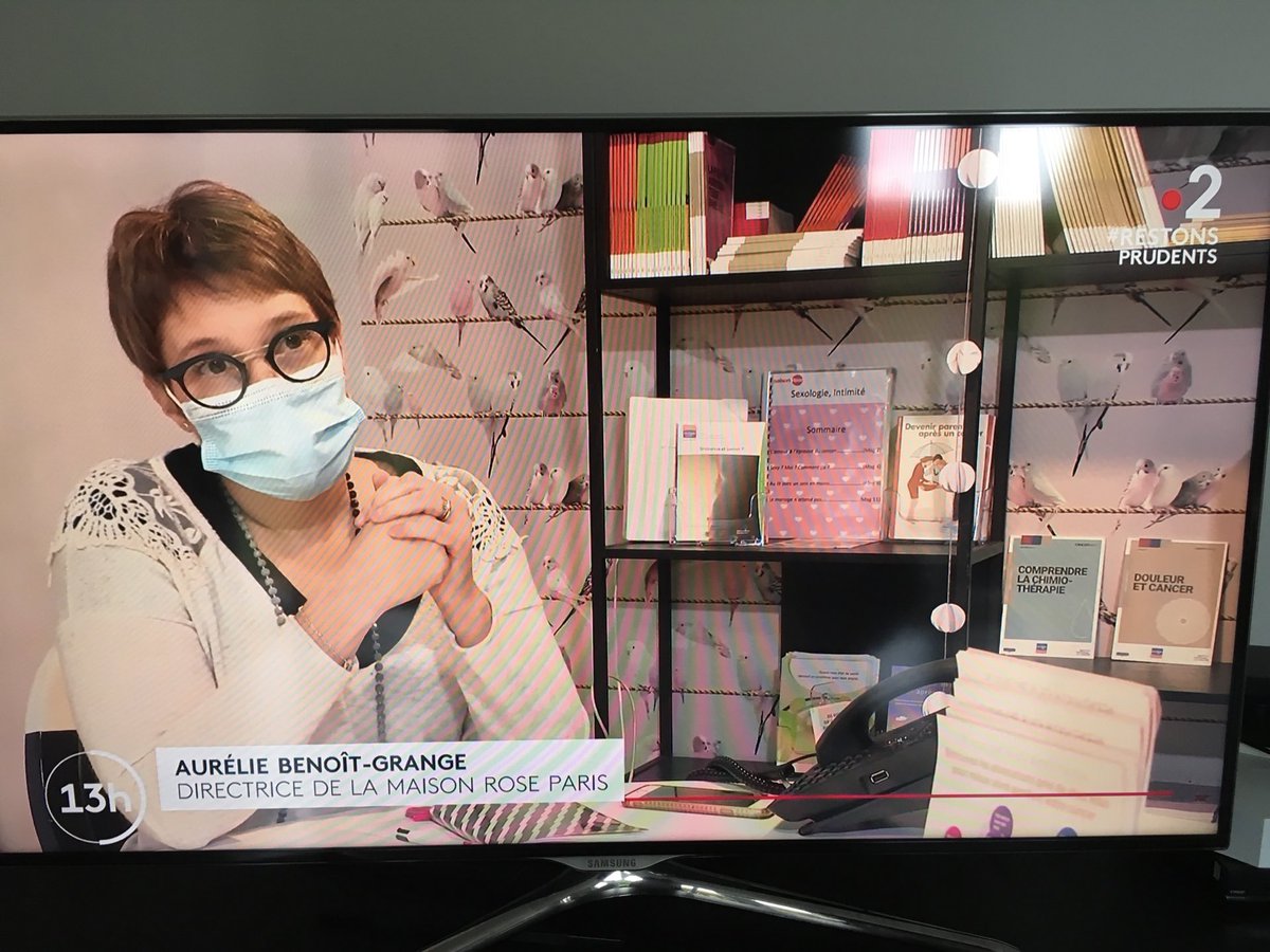 FondationMacif's tweet photo. Sur ⁦@France2tv⁩ ce midi, une #association soutenue par notre #fondation : ⁦@RoseUpAsso⁩ pour parler report d’opérations et #stress des femmes atteintes d’un #cancer en cette période de surcharge hospitalière 
Bravo à elles pour leur soutien 🎀 
#Sante #COVID19france https://t.co/9iD3UuN0iP