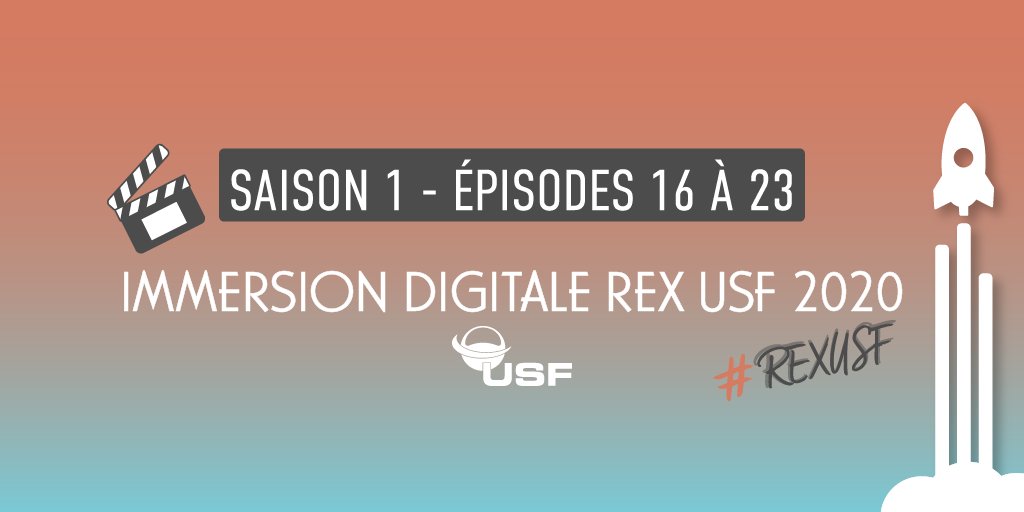 USF_officiel's tweet photo. [#REXUSF ⚙️💻]
👨‍💻👩‍💻Immersion Digitale #REX USF 2020 - S1 EP 16 à 23🍿
📺 Notre série continue dès demain avec 8⃣nouveaux REX ! Les thématiques #SAP ➡️ #SAPAnalytics #SAPFiori #Demat #SAPData  #customerExperience seront notamment à l'honneur ! 
📝➡️ https://t.co/56XIDsDi4h https://t.co/8Z3tyTzqSf