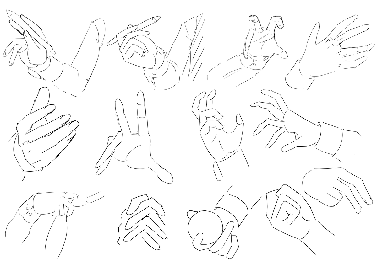 #sainaocroquis 
さいとうなおき先生の【クロッキー大会♯3】を見ながら一緒に描いてみました、難しかったけどたのしく手を描く練習ができました! 