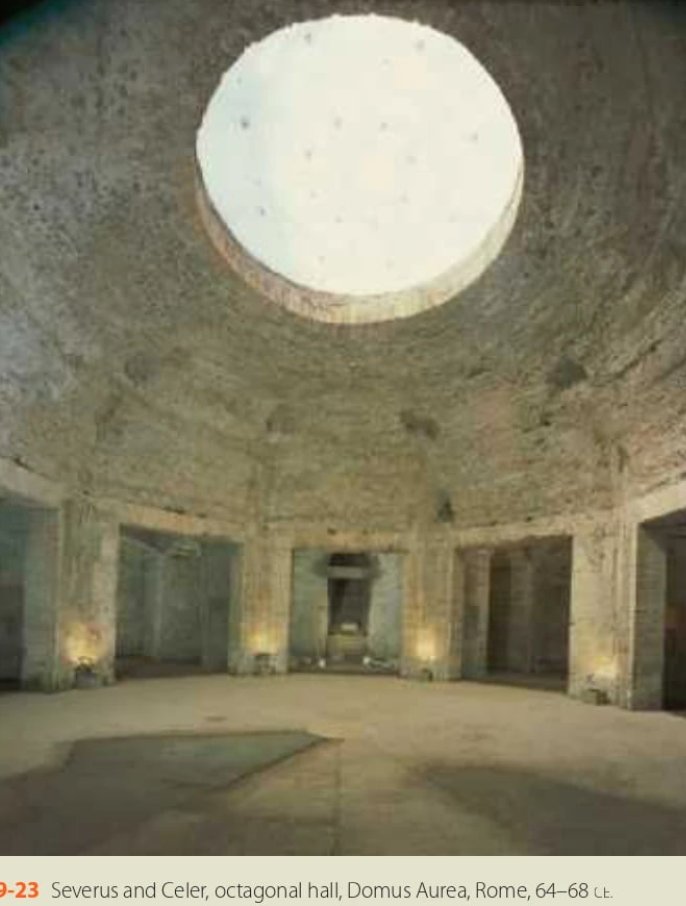 My favorite area in the Domus Aurea was the so-called Octagonal Room. This dome had a skylight illuminated the room in special ways during the equinoxes & April 21st, the foundation of RomeNero being closely associated with the sun, this demonstrated his "solar kingship" (2)