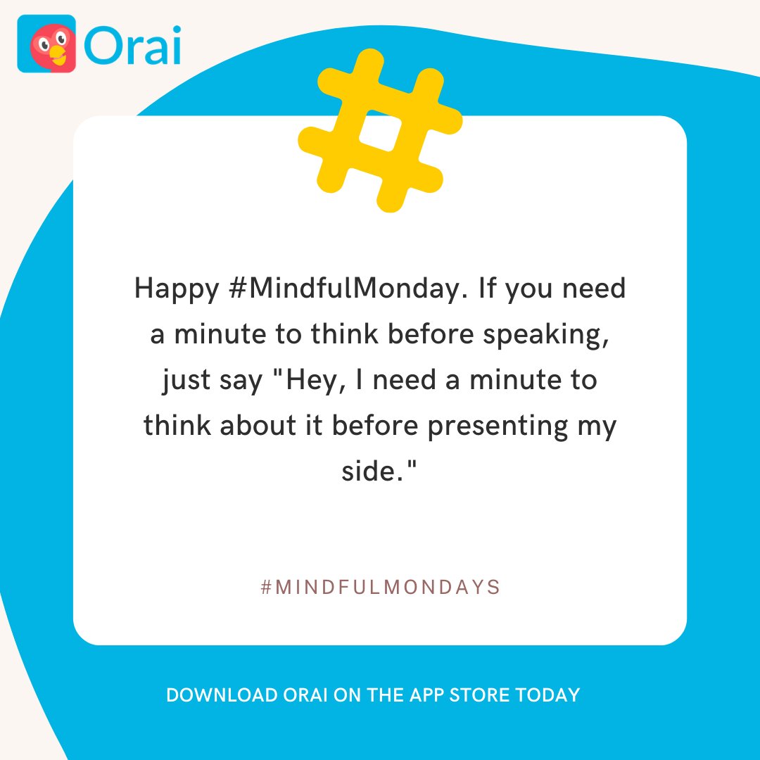 OraiApp's tweet image. Don&apos;t feel compelled to speak when you have nothing worth speaking about. It&apos;s okay to be silent sometimes but if you have to speak, take a pause and ask for a minute.