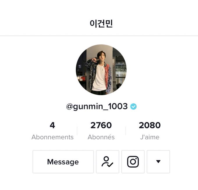 BIG5_Spain's tweet photo. [INFO] 19.11.20 Gunmin

Gunmin se ha abierto una cuenta de TikTok !
Seguidlo en @/gunmin_1003

Cr: @BoysInGroove_Fr 
Reup: Cris B.I.G Spain
Coged con créditos https://t.co/Eudt7lnWBX