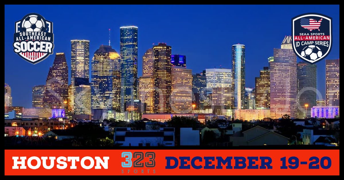 Our last event of the 2020 All-American ID Camp Series will be in the Lone Star State! See you in Texas! 👊🏽

✅ Southeast All-American ID Camp
🌎 Houston, TX
📍 Meyer Park
🗓 December 19-20, 2020
🗣 Class of 2021-2024 (Boys and Girls)
💻 seaasports.com ⭐️

#SEAASports 🇺🇸