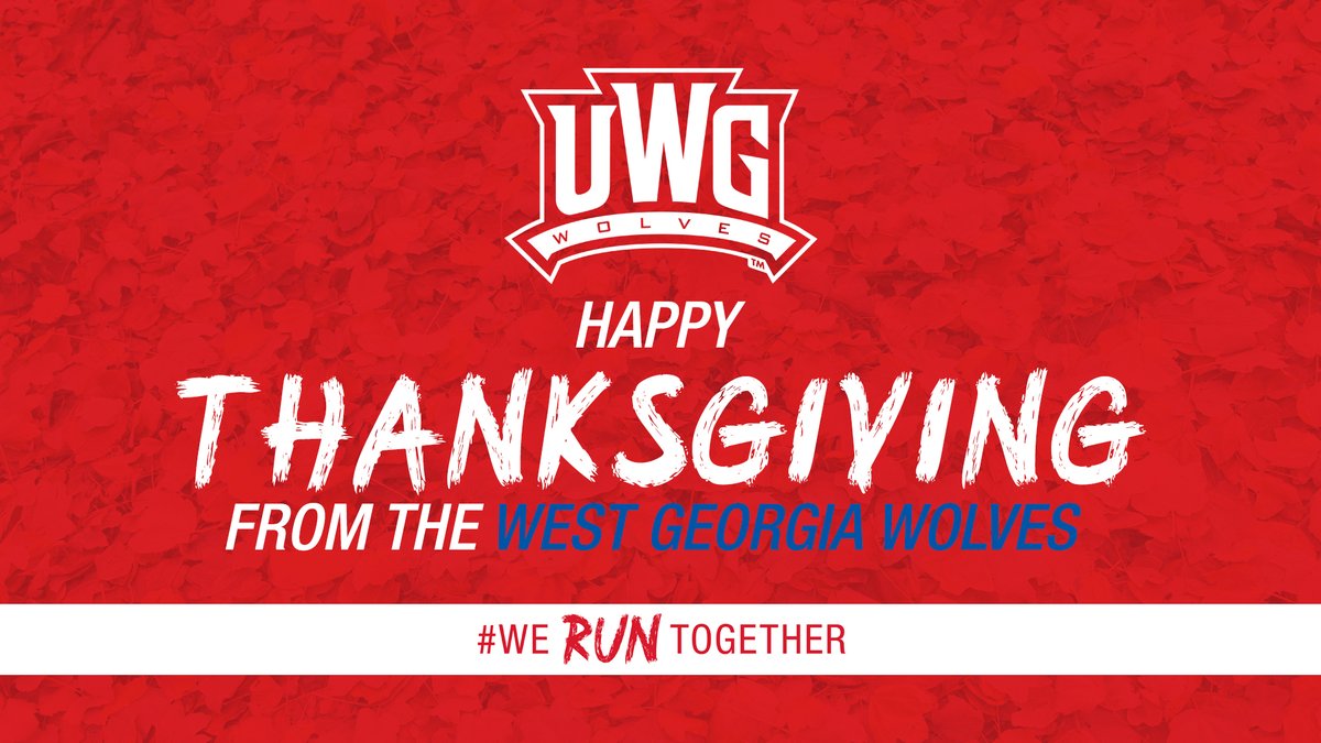 UWGAthletics's tweet photo. Happy Thanksgiving from our UWG family to yours!

#WeRunTogether https://t.co/DvPmmMNnu0