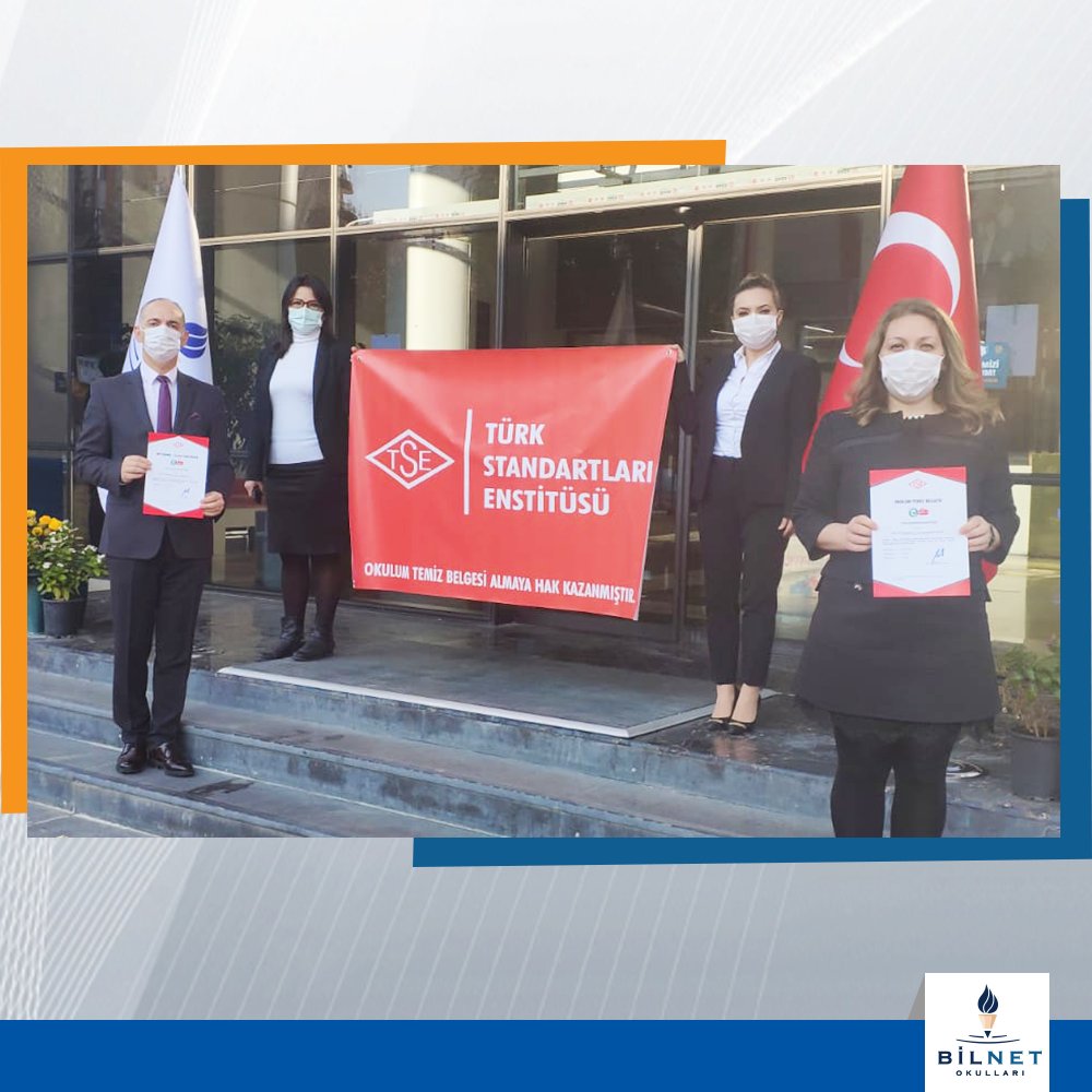 Pandemi sürecinde sağlık kuralları ve hijyene verdiğimiz önemi TSE onaylı "Okulum Temiz Belgesi" ile belgelendirdik.

#BilnetOkulları #BilnetSchools #BilnetÇayyolu #OkulumTemizBelgesi #TSE