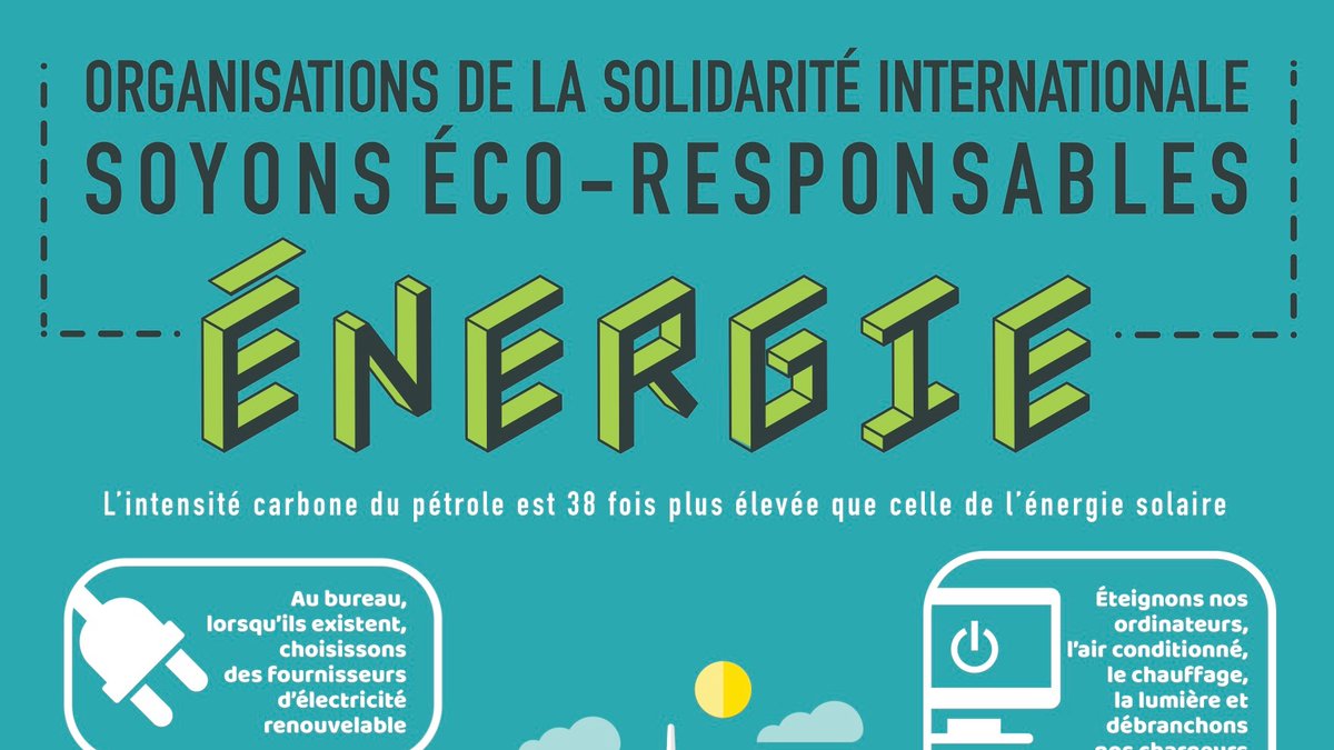 Le saviez-vous? L’intensité carbone du pétrole est 38 fois plus élevée que celle de l’énergie solaire🌞Découvrez quelques idées pour verdir la conso d'énergie de votre organisation en téléchargeant les posters d'éco-responsabilisation du REH🌿
urd.org/fr/reseau/rese…