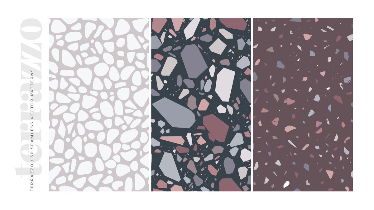 30 Terrazzo Patterns Seamless Vector

papermoonartdesign.com/collections/gr…

#terrazzo #patterns #textures #graphics #socialmedia #socialmediadesign #branding #packaging #surfacedesign #surfacepatterndesign #graphicdesign #webdesign #digitalpaperpack #design #illustrator #illustrations