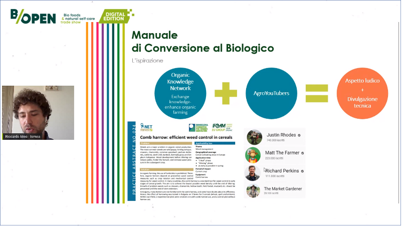 BOpenTradeShow's tweet photo. @BOpenTradeShow - Riccardo Meo  @IsmeaOfficial: "Altre aziende sono invece virtuose. Per questo abbiamo pensato di realizzare un manuale di conversione al biologico" https://t.co/d3pzpFcD7Q
