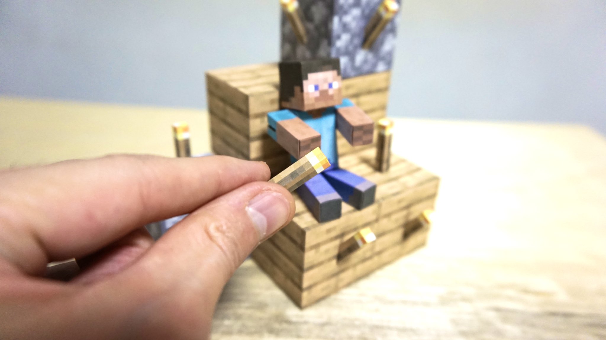 Kami 松明作りました ちゃんと壁にもつけられますよ 紙マイクラ マインクラフト マイクラ ペーパークラフト Minecraft Papercraft Kami 松明作りました ちゃんと壁にもつけられますよ 紙マイクラ マインクラフト マイクラ ペーパークラフト Minecraft Papercraft