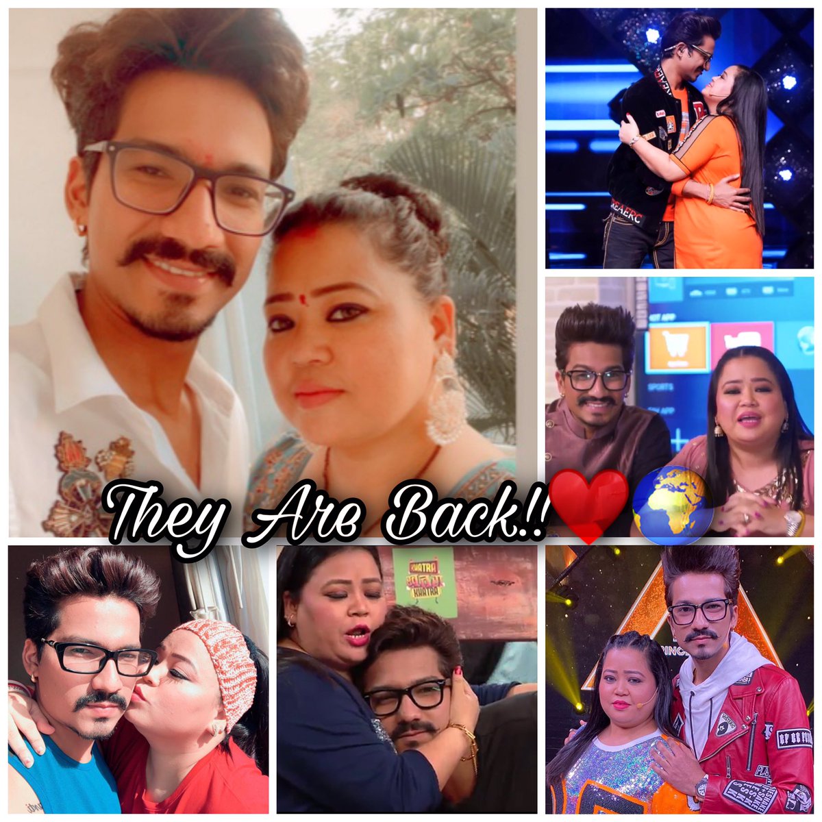 haarshmyworld's tweet photo. THEY ARE BACK!!WUHOOO!!FINALLYY😭😭♥️♥️🌍 @bharti_lalli @writerharsh #WeLoveHaarshBharti https://t.co/fK7S1JN05Z