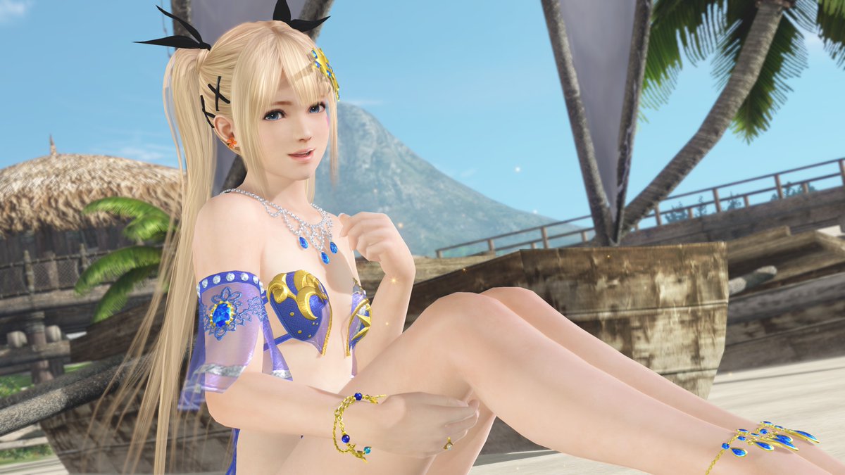 nu_nu_Marie's tweet photo. 大人っぽい青ドレス🔹で3周年のお祝いﾟ*.o(*˃̵ᴗ˂̵)و♡　
#DOAXVV3周年　#ブイブイ🦋 https://t.co/hnZfuny5E1
