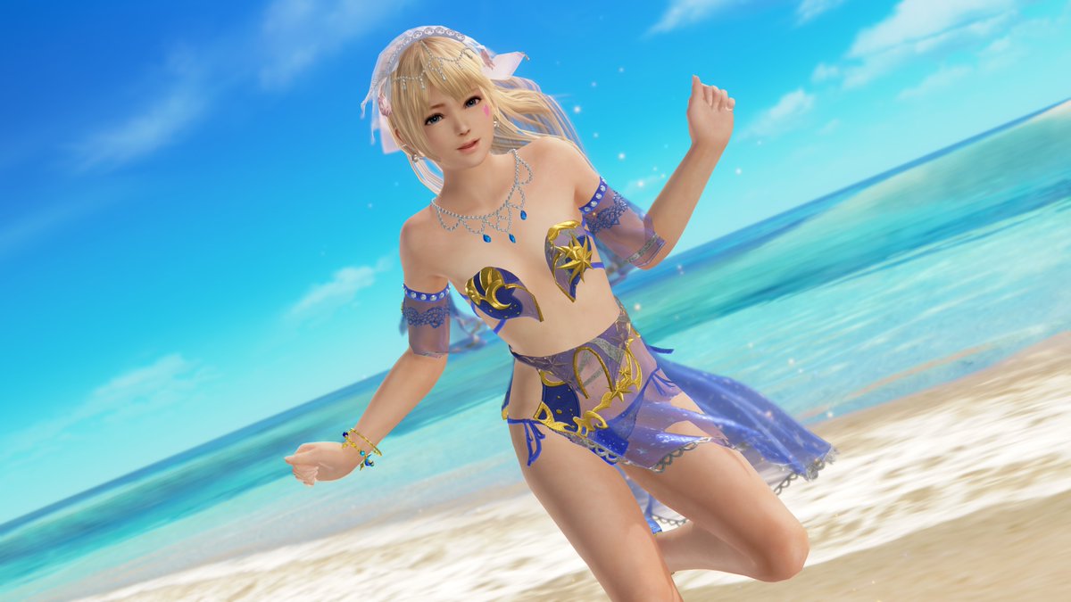 nu_nu_Marie's tweet photo. 大人っぽい青ドレス🔹で3周年のお祝いﾟ*.o(*˃̵ᴗ˂̵)و♡　
#DOAXVV3周年　#ブイブイ🦋 https://t.co/hnZfuny5E1