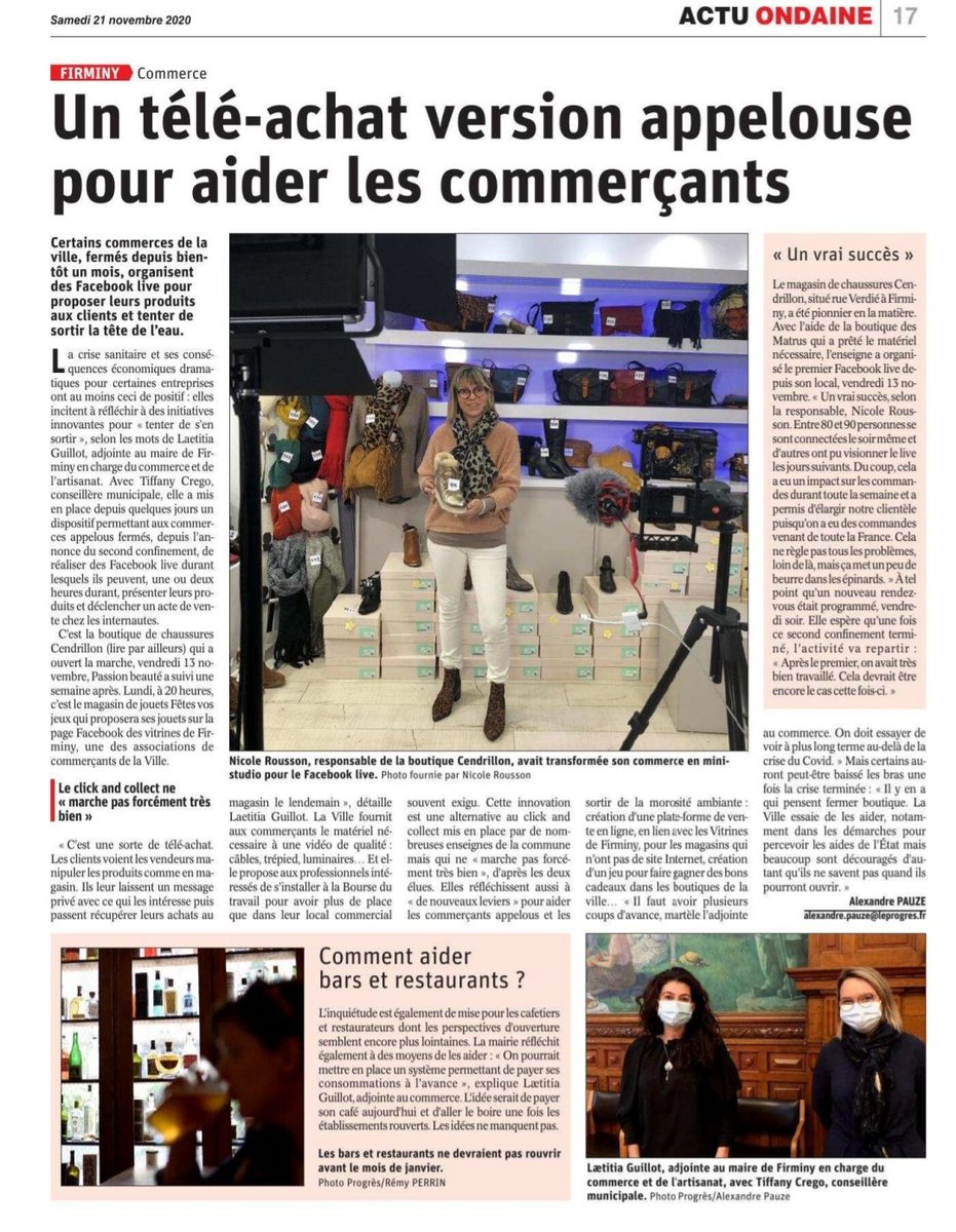 2020Upf's tweet photo. | Soutient aux #Commerçants 🙏|
👉 Des paroles aux actes, la Ville de #Firminy fournit le matériel pour la réalisation d'un télé achat #Appelou permettant à nos commerçants de passer cette période !
#EnsembleSoyonsSolidaire https://t.co/OPcskdTAVO