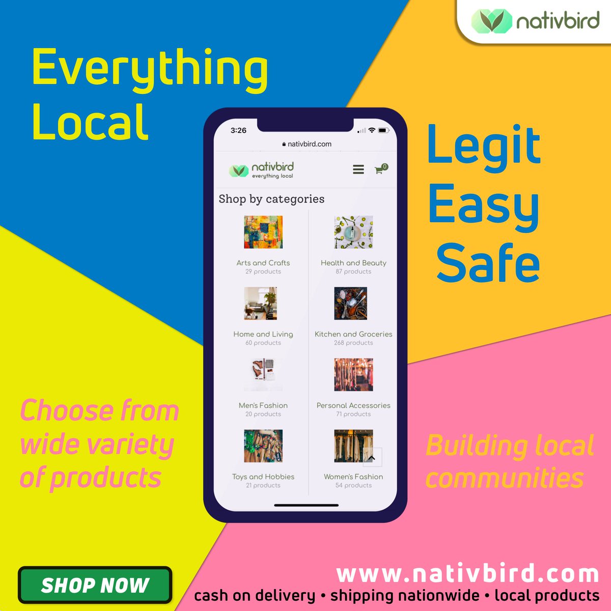This Christmas add local flavors and colors, crafted by local creators. Choose from 500+ products by 100+ local creators.
Buy now at, nativbird.com

#nativbird #shoplocal #buylocalph #madeinph #philippines #everythinglocal #shoponline #wheninmanila #holidayseason