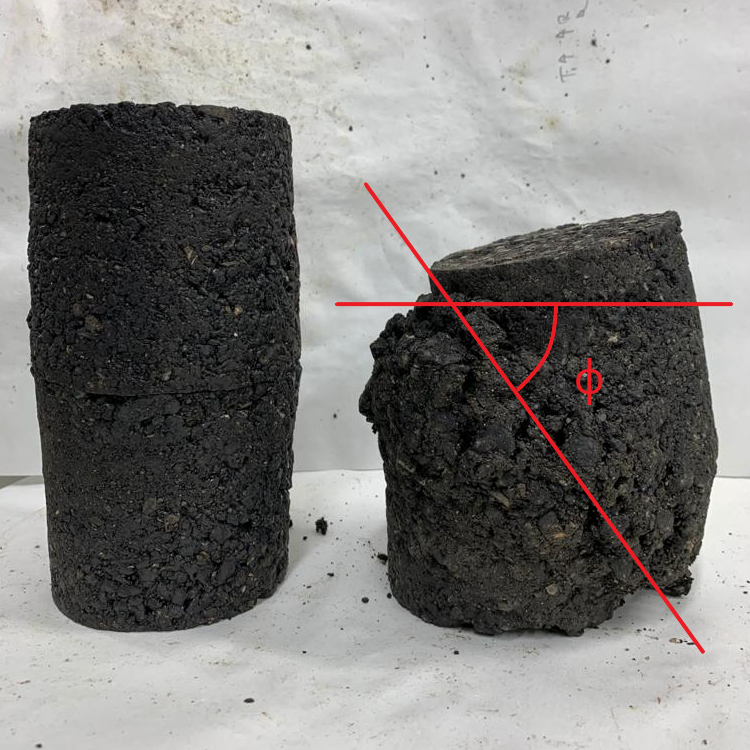 P_OrosaIglesias's tweet photo. Failure of a #CIR specimen during a dynamic #TriaxialTest How much do you think is the fracture angle?
#BitumenEmulsion #Asphalt #RAP https://t.co/J9mEd0toq7