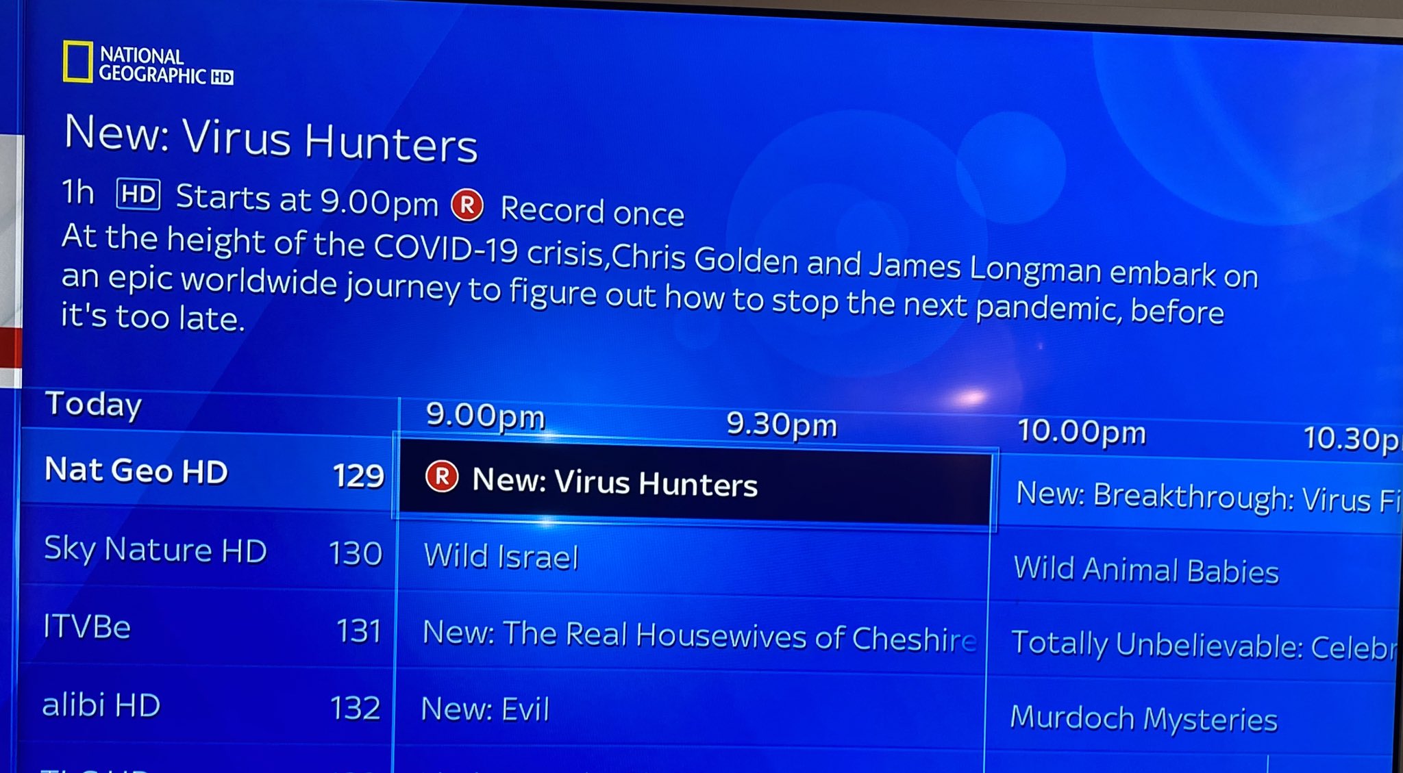 James Longman on Twitter: "Tonight at 9pm - our documentary Virus Hunters  airs on @NatGeoChannel in the U.K. We go around the world meeting the  scientists trying to stop the next pandemic.