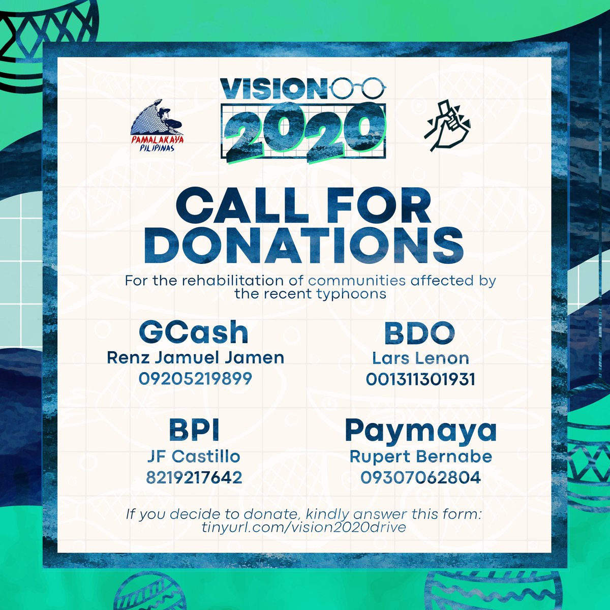 AghamYouth_UPD's tweet photo. Agham Youth UP Diliman, together with PAMALAKAYA, presents “Vision 2020”, a donation drive to help rehabilitate the communities in Bicol, Quezon, and other areas that were affected by the recent Typhoon Ulysses and Typhoon Rolly. https://t.co/PGcuEwBsoD