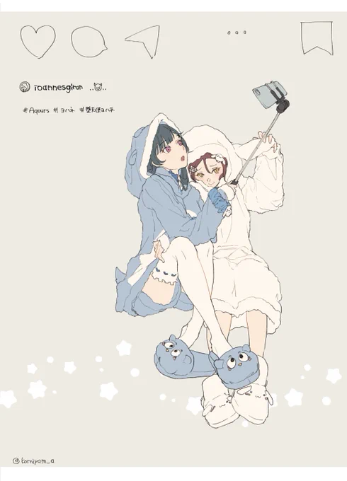 善子と梨子ちゃん先輩 