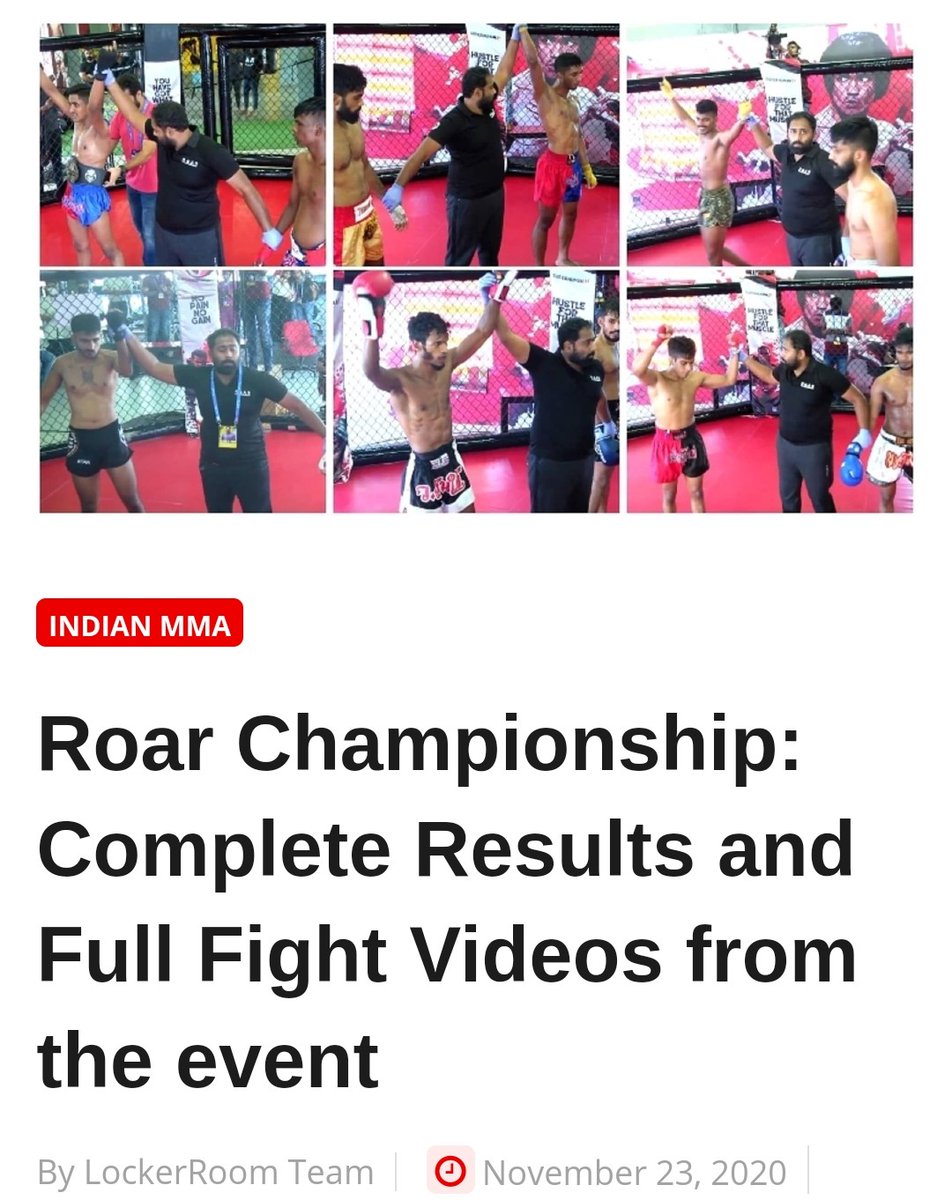 Somesh_Kamra's tweet photo. An extremely stacked card with amazing talent on the @roarchampionship Pro Muay Thai fight at hosted at @superhumangymofficial Manipal.
Stay tuned for more action.
Link in Bio.
#SuperhumanGym #Manipal #roarchampionship #MuayThai #fightnight #mma #combatsports #IndianFighters https://t.co/hzIRRnx7BX