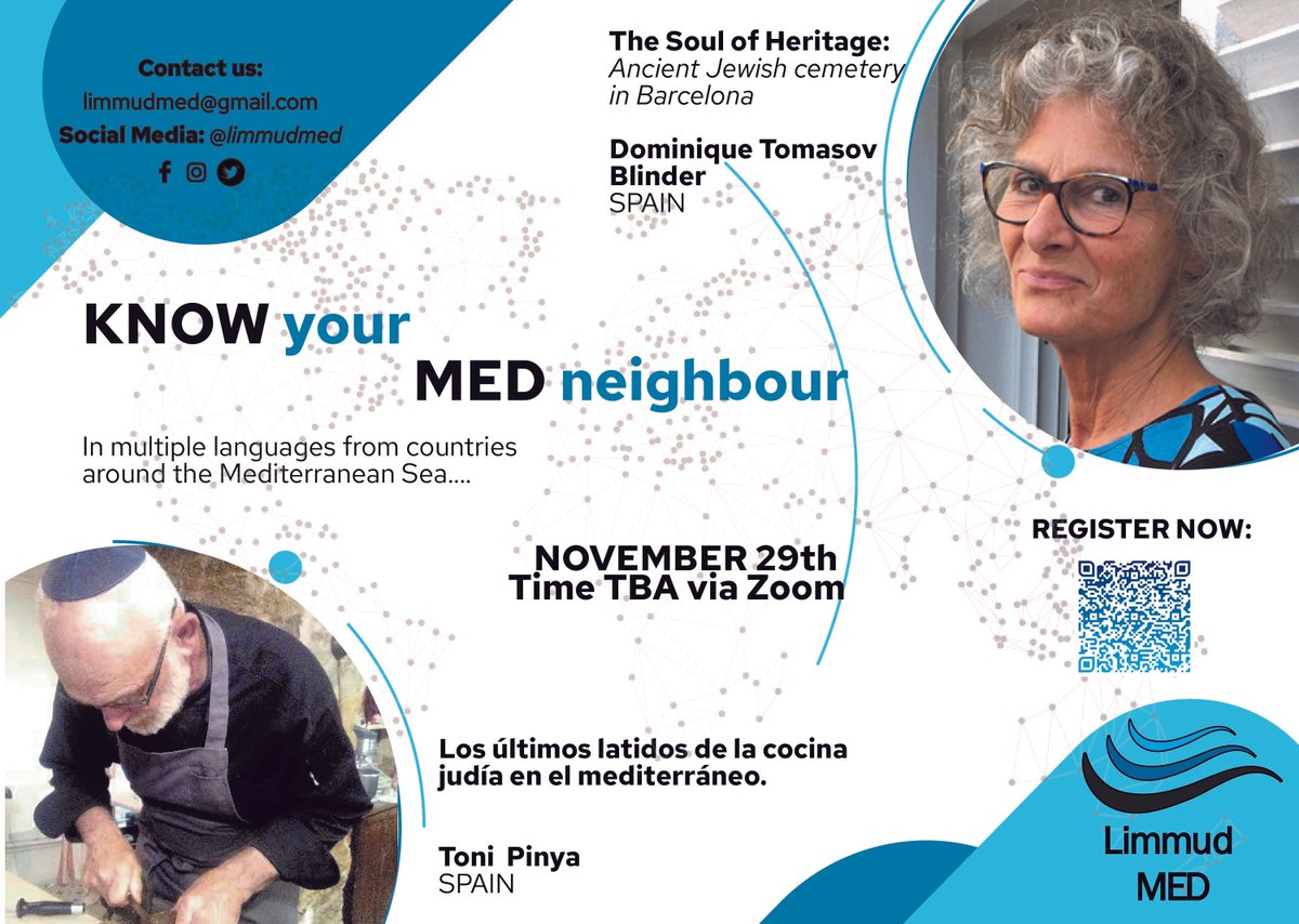 limmudmed's tweet photo. LimmudMed brings MEDiterrenean to you :) #meetthepresenters #limmud #limmudmed https://t.co/Fzt175G5ut