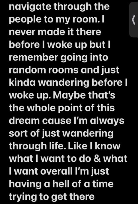 My dreams are weird. I try to write them down as soon as I wake up from them. #dreams #dreaming #luciddreaming<a href="/tag/dreams"class="tags"><span>#dreams</span></a><a href="/tag/dreaming"class="tags"><span>#dreaming</span></a><a href="/tag/future"class="tags"><span>#future</span></a><a href="/tag/lucid"class="tags"><span>#lucid</span></a><a href="/tag/luciddreaming"class="tags"><span>#luciddreaming</span></a>