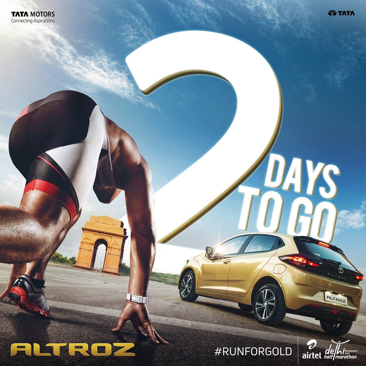 TataMotors_Cars's tweet image. Just 2 days remain for you to run against the odds in the @runadhm. Got what it takes to set #TheGoldStandard?

#RunForGold #AltrozXADHM2020