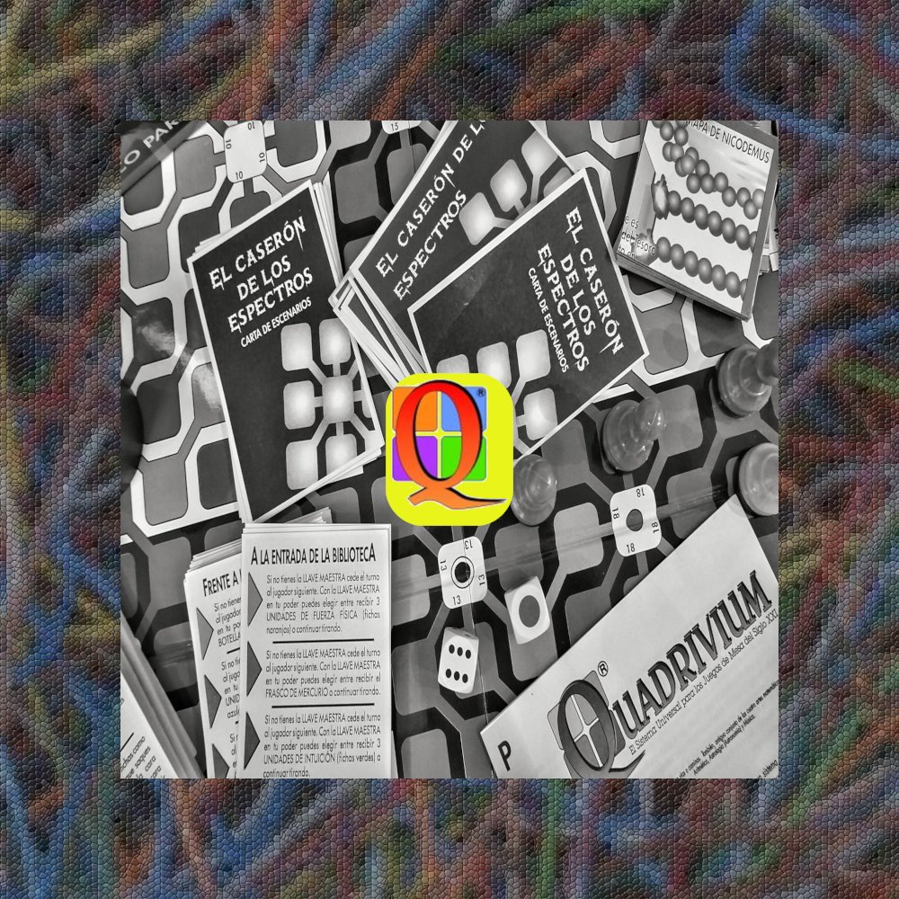 Continuando con lo de ayer, ¿no os apetecería un juego de rol (incluso en lunes...)? Pues es muy fácil: “El caserón de los espectros” ( quiz.es/productos/quad… ) viene “de fábrica” en la caja de Quadrivium, nuestro Quadrivium…