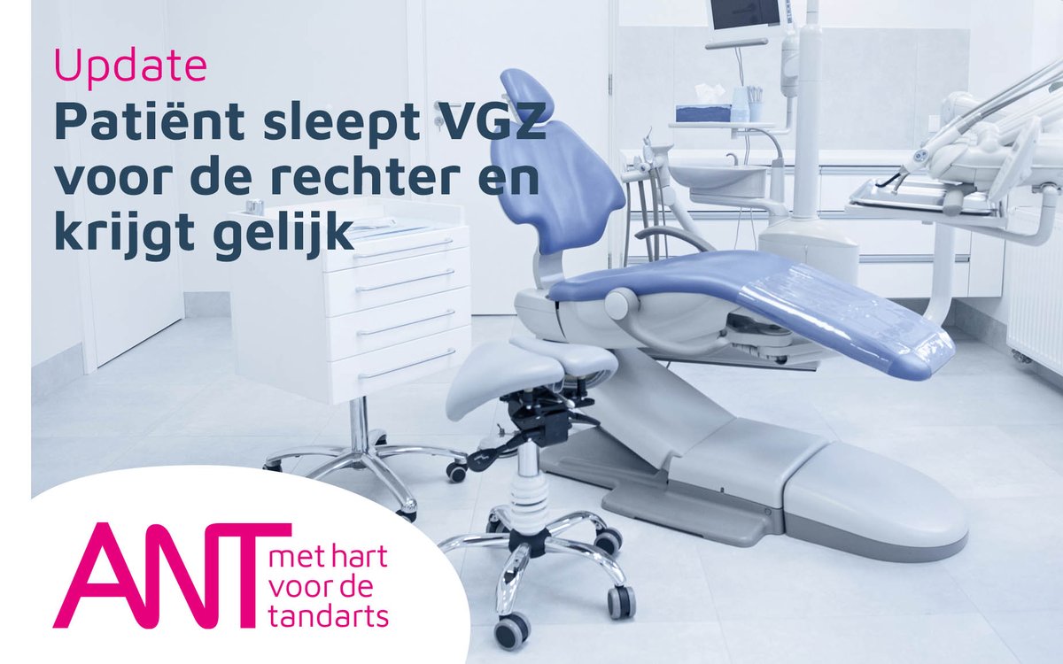 Patiënt sleept VGZ voor de rechter en krijgt gelijk.
ant-tandartsen.nl/actueel/nieuws…