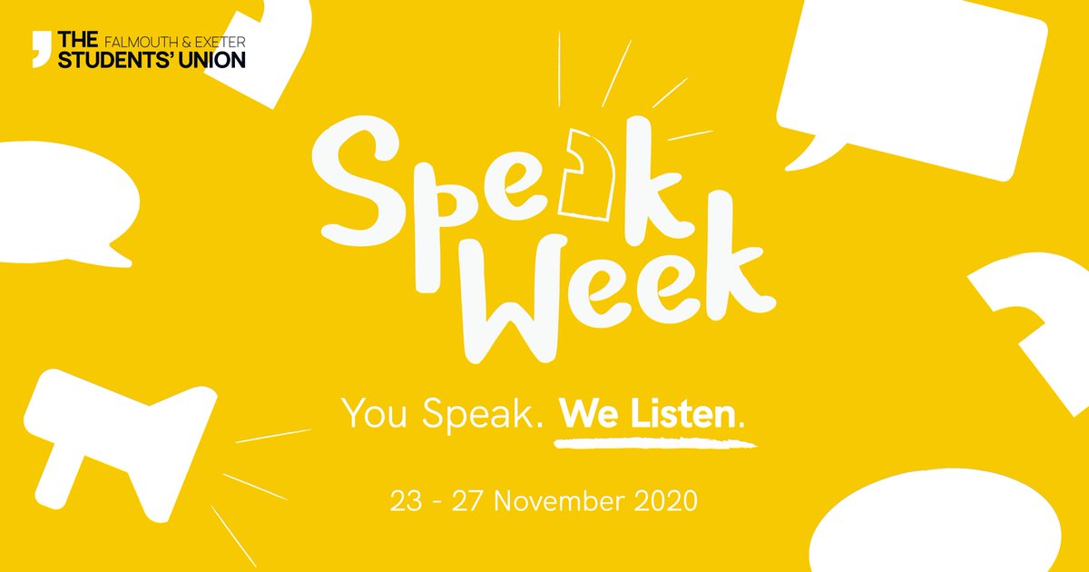 TheSUFalExe's tweet photo. It’s #SpeakWeek and we’re highlighting the #FiveWaysToGiveFeedback. No1 is ‘The Big Student Survey’. Submit your feedback via https://t.co/0JeU5n7JK4 to help us to understand what we can improve on. You’ll be entered into prize draw to win £300 too! Good luck! https://t.co/wu1Va58cUg
