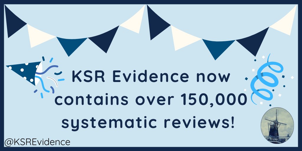 The <a href="/KSREvidence/">KSR Evidence</a> team did a little jig in their individual home offices this morning, because <a href="/KSREvidence/">KSR Evidence</a> passed 150,000 #systematicreviews! We are so proud, and want to thank you for your support. We're excited to see what 2021 brings - no doubt more #systematicreviews to add!
