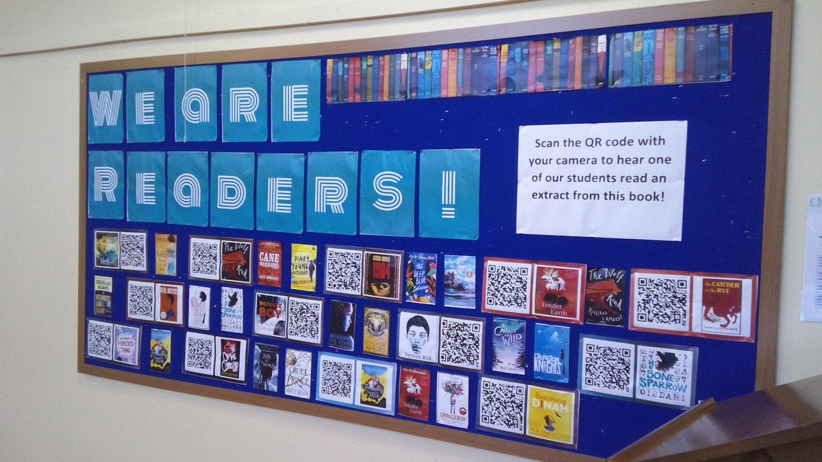 ColchesterHS's tweet photo. Scan the QR code to hear a student from our senior school read an extract from the book! @Team_English1 @stuartrolland2 @simoncamby @smithsmm @readingagency  #readingmatters #cognitaway https://t.co/ve1MhPsM3x