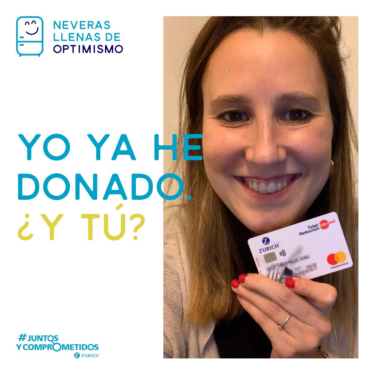 ZurichSeguros's tweet photo. ¡Nuestra compañera @crissabariegos ya ha puesto su granito de arena en la #GranRecogidadeAlimentos2020!💙🙌

Este año nuestro equipo colabora con @fesbal_org para conseguir el número máximo de #NeverasLlenasDeOptimismo en los hogares que más lo necesitan. https://t.co/9EEcWmuatb