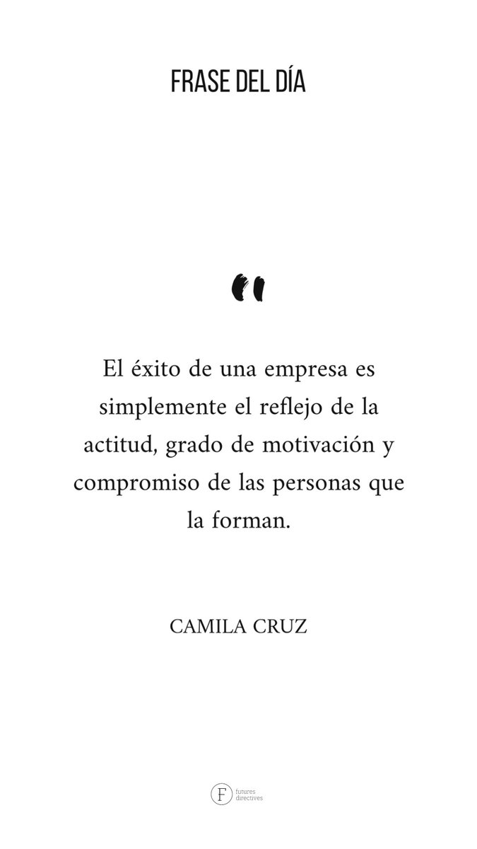 futuresdirecti1's tweet image. ACTITUD+MOTIVACIÓN+COMPROMISO=ÉXITO ¡Feliz lunes! 😃#CompOrg20