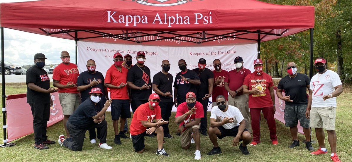 CcacKappas's tweet photo. The Conyers Covington Alumni Chapter of Kappa Alpha Psi Fraternity Inc. met at Lake Varner Park in Covington Georgia to celebrate its newest brothers (neophytes D'Ondre' Mapp, Sabir Holmes, Jonathan Broderick, &amp; Eddie Barnett), who crossed into the bond of fraternity on March 7. https://t.co/g5E2rG89bV