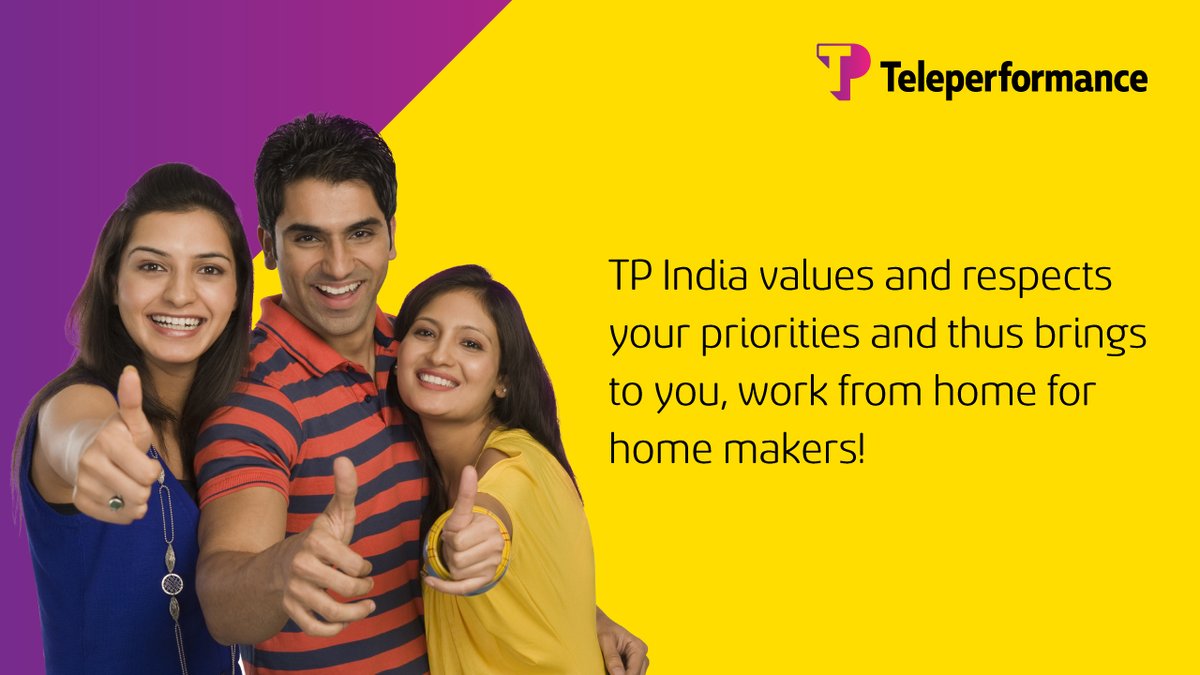 TPIndiaOfficial's tweet photo. Be a hands-on mother while having a flourishing career. Ask How? Apply for #TPIndia work-from-home job opportunities and get the best of both worlds. Share your resumes today. https://t.co/0bANdjjkws

#TPIndia #TPWorkFromHome #remoteworking #JoinTP #NowHiring #workfromhome https://t.co/A6VqyVXURh