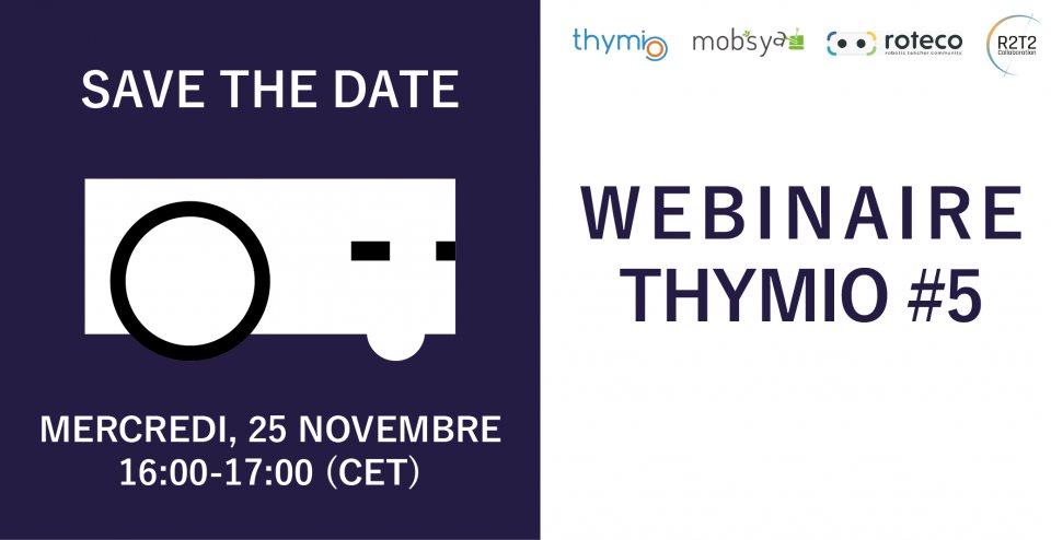 LaLigue33's tweet photo. Deux enseignants vous montreront des #activités innovantes et créatives avec Thymio à reproduire en #classe dont notre président, également président de @PoppyStation et Vice-Président en charge des Juniors à @FFRobotique : @SBrunel3 
➡️ Inscription : https://t.co/zowYDw2dKW https://t.co/LqzszylOuP