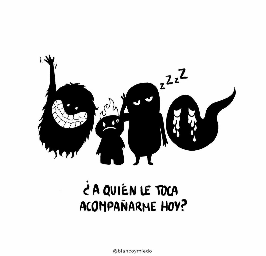 Nexo Psicología (@nexopsicologia) on Twitter photo #Emociones, que vienen y van, como estados puntuales que son y fluctúan según las circunstancias que nos rodean y nuestra historia de aprendizaje.
¿Cómo te manejas con ellas?
Viñeta de <a href="/blancoymiedo/">blancoymiedo</a> #Emociones, que vienen y van, como estados puntuales que son y fluctúan según las circunstancias que nos rodean y nuestra historia de aprendizaje.
¿Cómo te manejas con ellas?
Viñeta de <a href="/blancoymiedo/">blancoymiedo</a>
