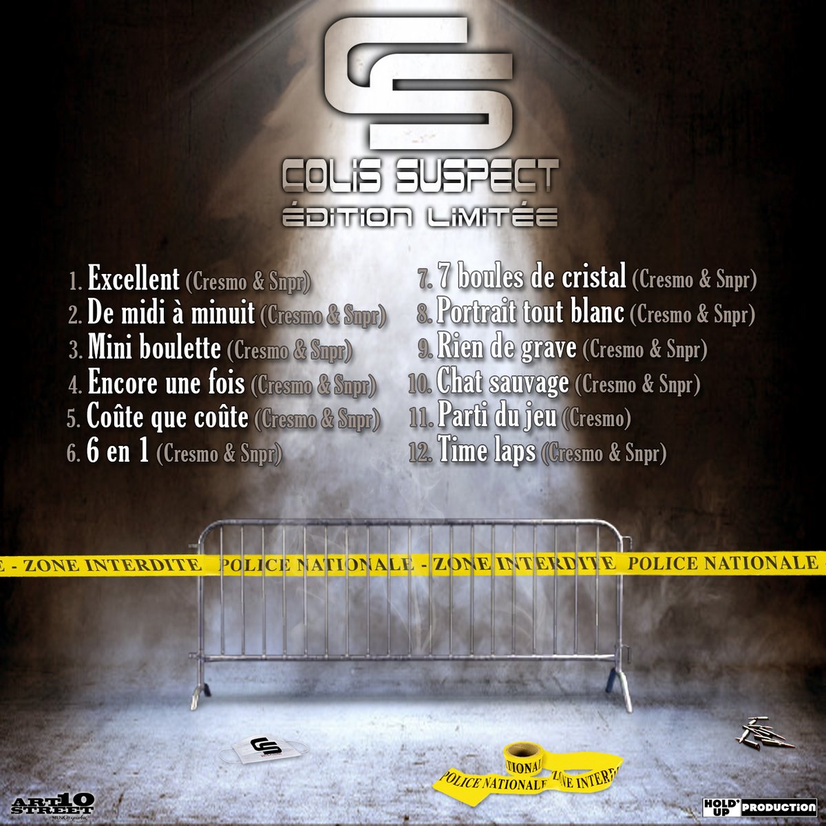 #CdCover réalisée pour le projet de Cresmo et Snpr, intitulé: " Colis Suspect (édition limitée)". Disponible prochainement!
#Art10Street #Cresmo #Snpr #ColisSuspect #Rap #RapFrançais #FrenchRap #Cd #Album #Ep #Graphique #Visuel cc <a href="/LGDDR/">Crypto Brako</a>